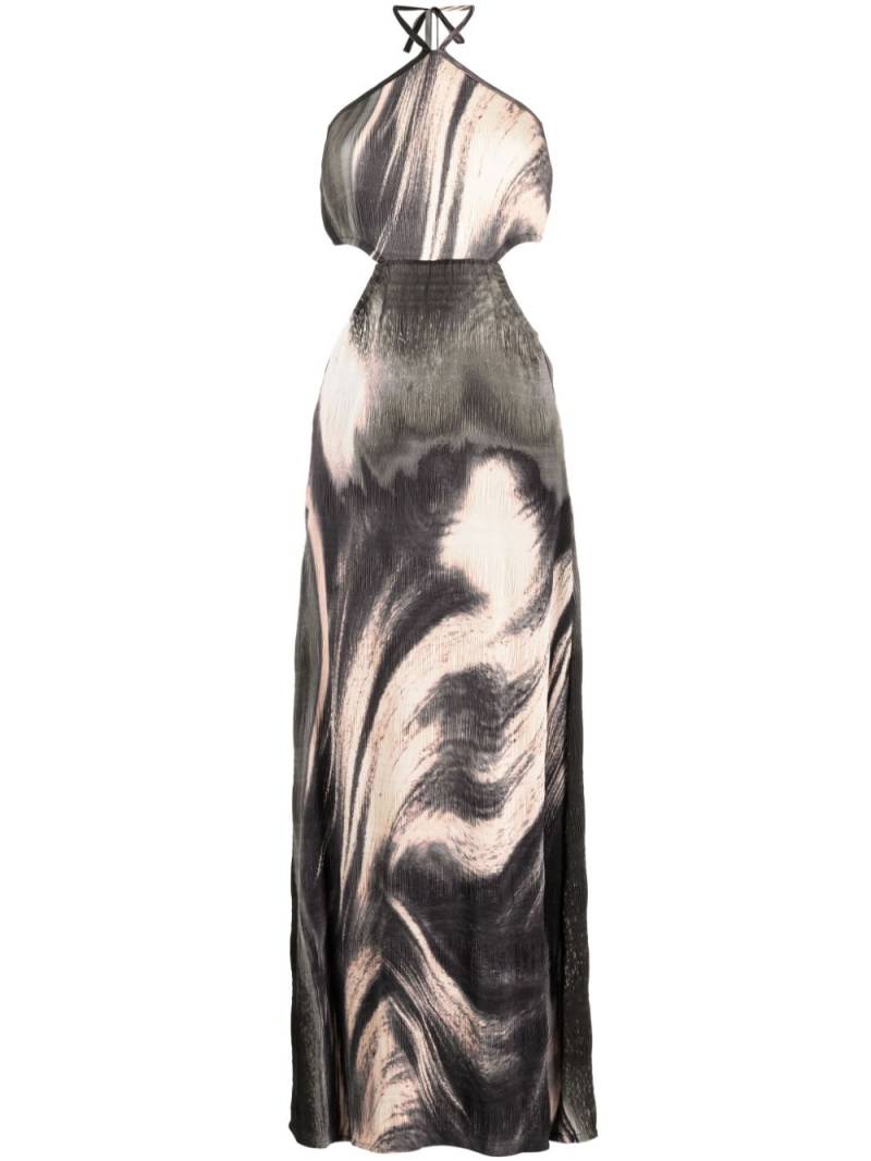 Simkhai Julius abstract-print maxi dress - Black von Simkhai