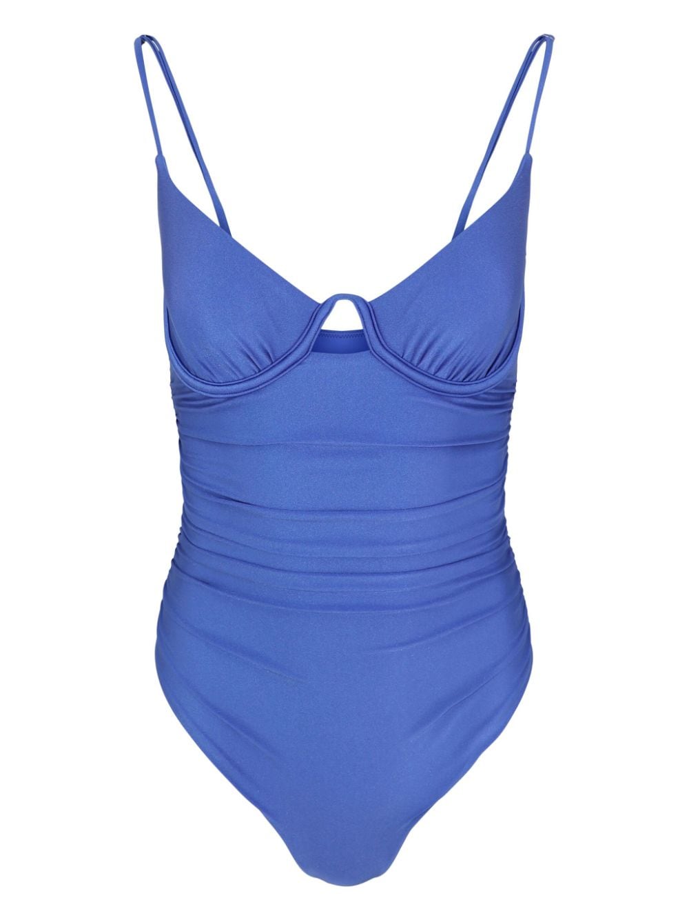 Simkhai Laine ruched swimsuit - Blue von Simkhai