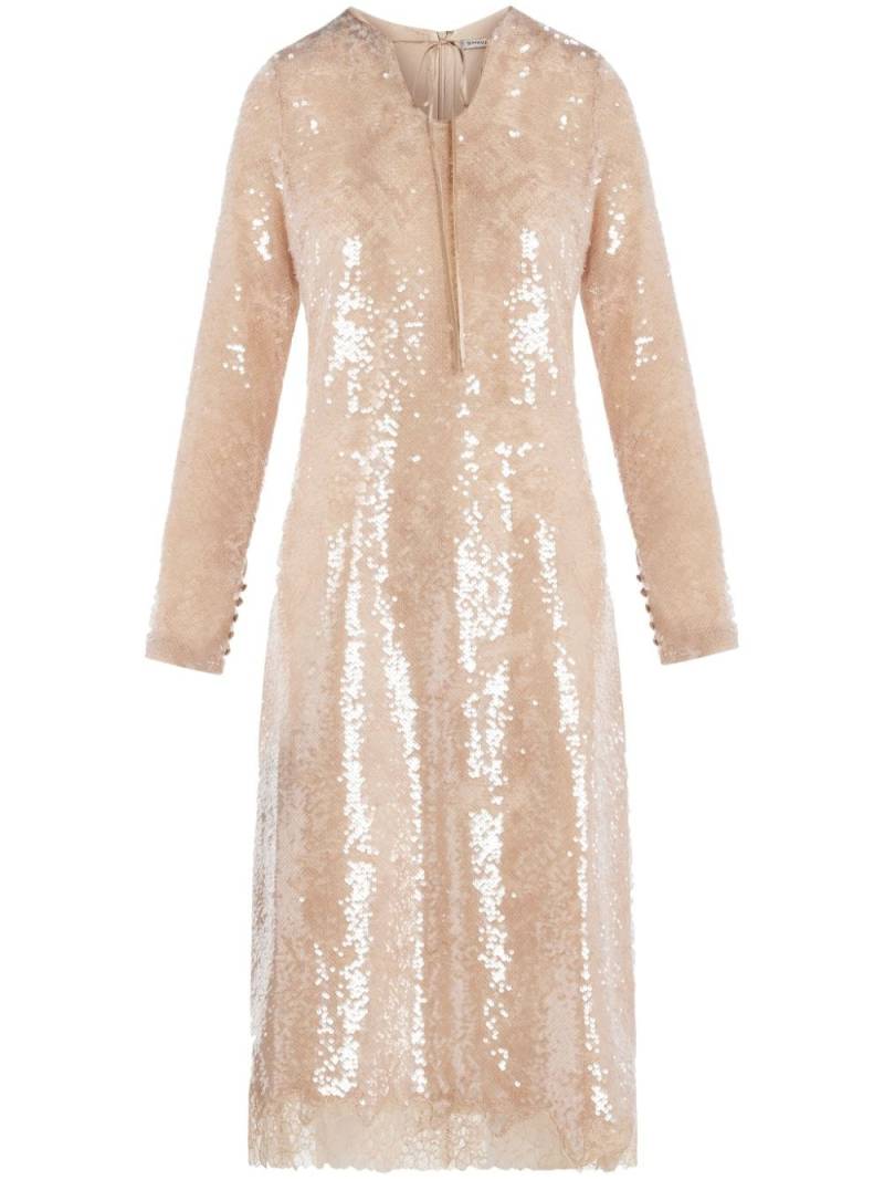 Simkhai Natalina sequin midi dress - Neutrals von Simkhai