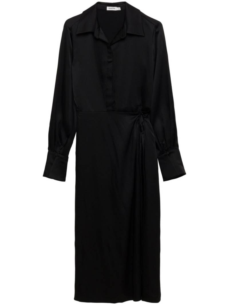 Simkhai Samba long-sleeve shirtdress - Black von Simkhai