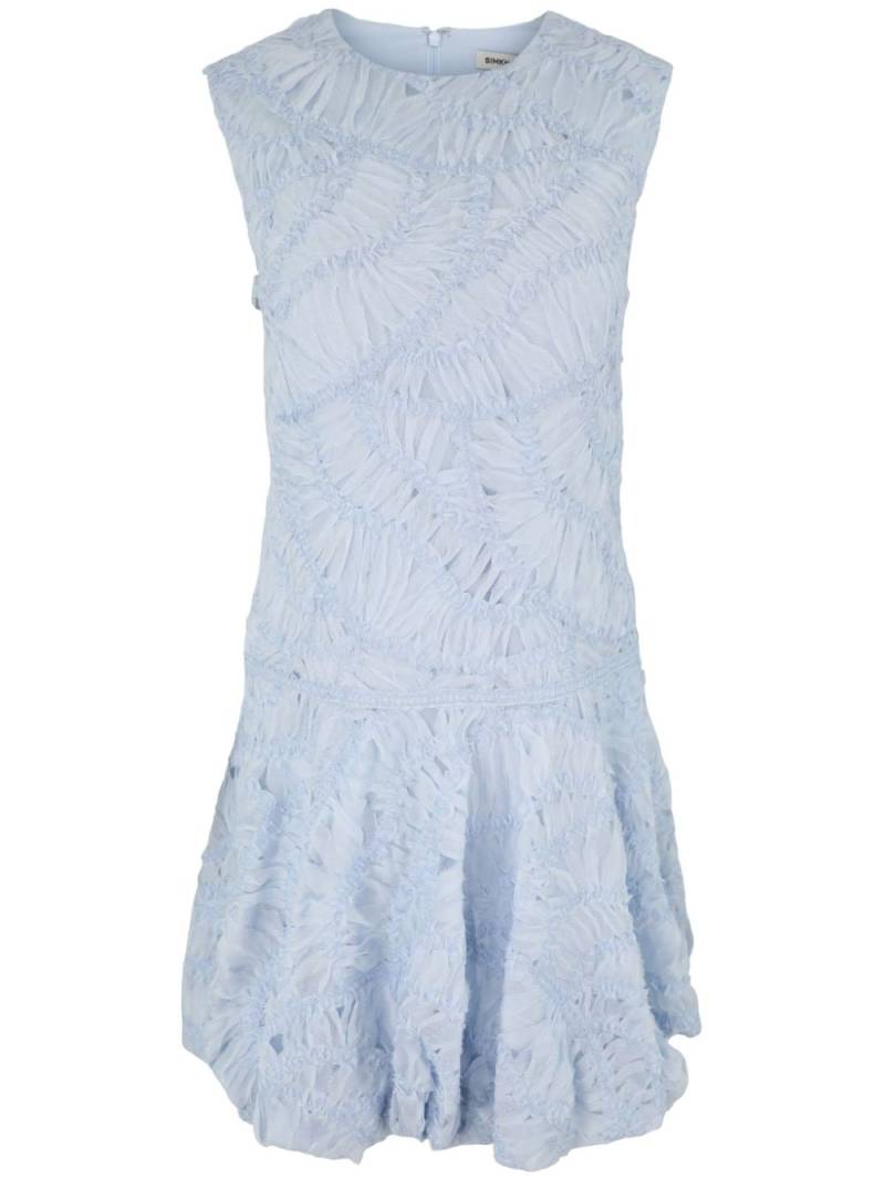 Simkhai Vallan ruffle-detail minidress - Blue von Simkhai