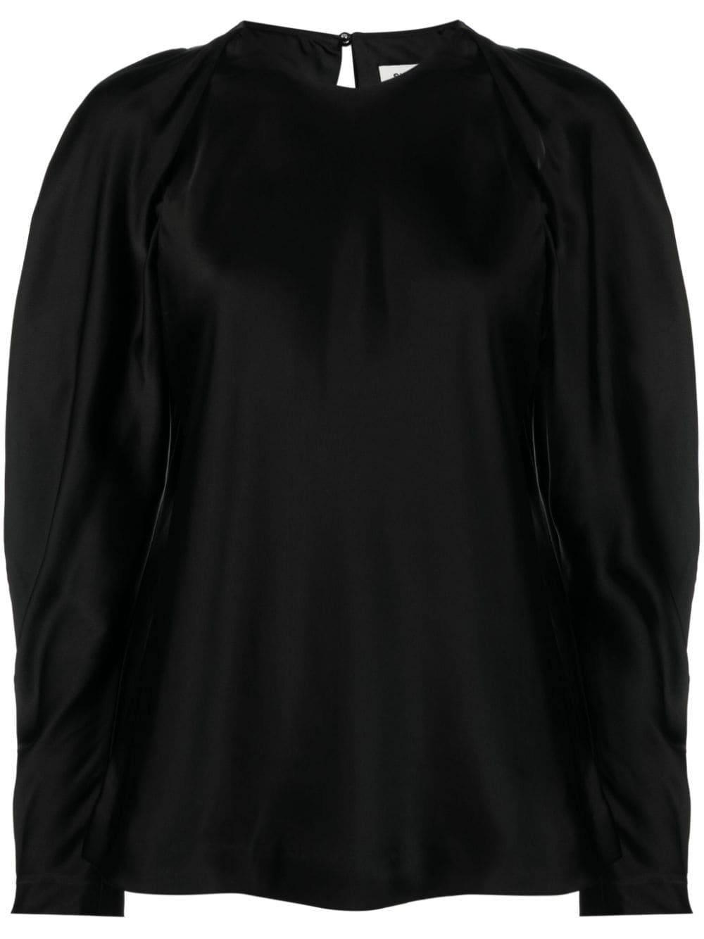 Simkhai cold-shoulders satin blouse - Black von Simkhai