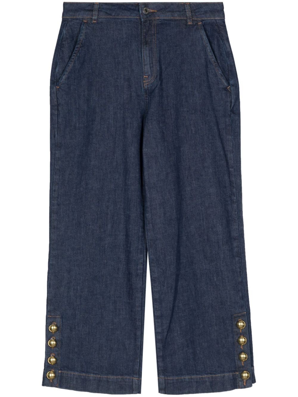 Simkhai cropped straight-leg jeans - Blue von Simkhai