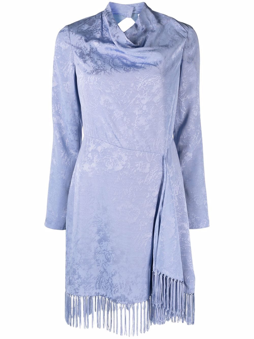 Simkhai long-sleeve tassel mini dress - Blue von Simkhai