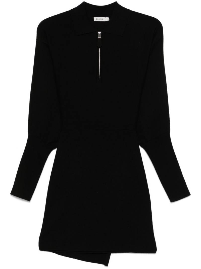 Simkhai merino wool mini dress - Black von Simkhai