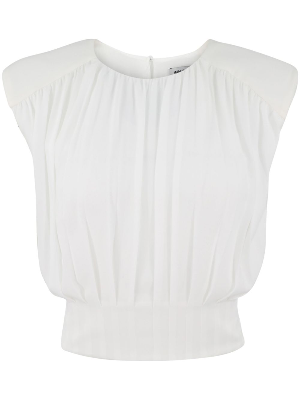 Simkhai pleated sleeveless blouse - White von Simkhai