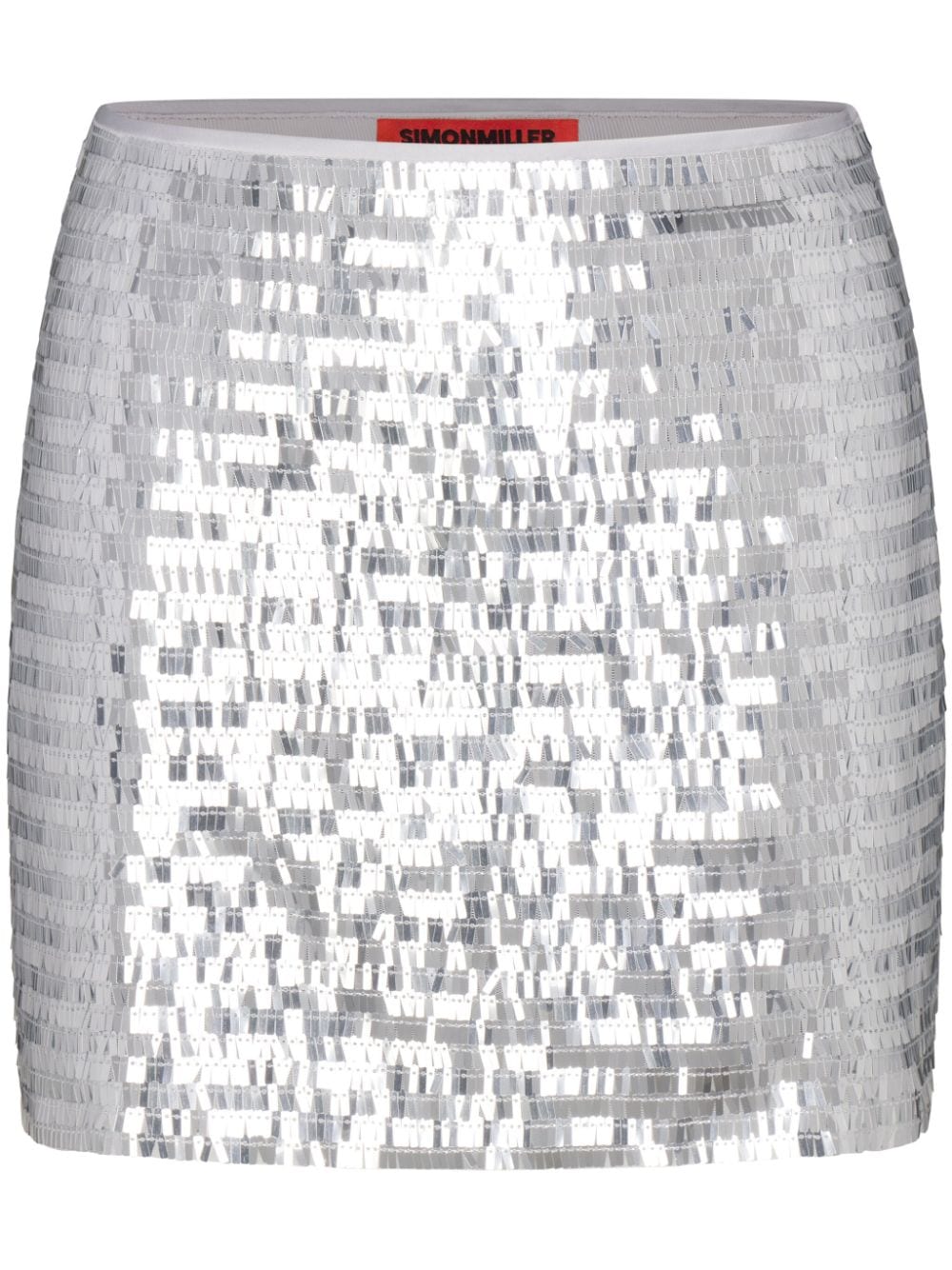 Simon Miller Dizzy sequin-embellished mini skirt - Silver von Simon Miller