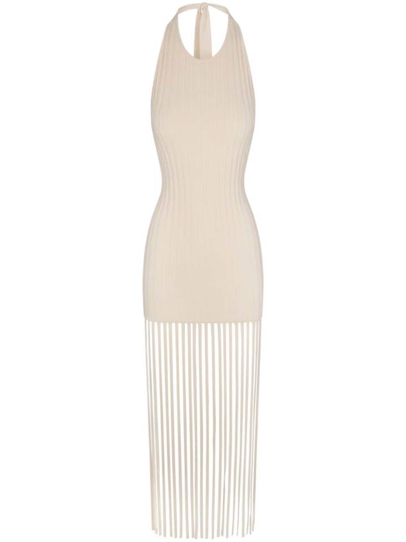 Simon Miller Junjo fringed knit dress - White von Simon Miller