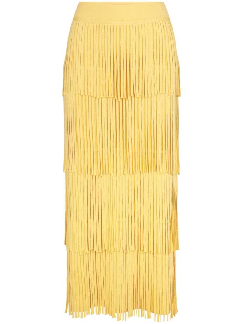 Simon Miller Za Za knit fringe maxi skirt - Yellow von Simon Miller