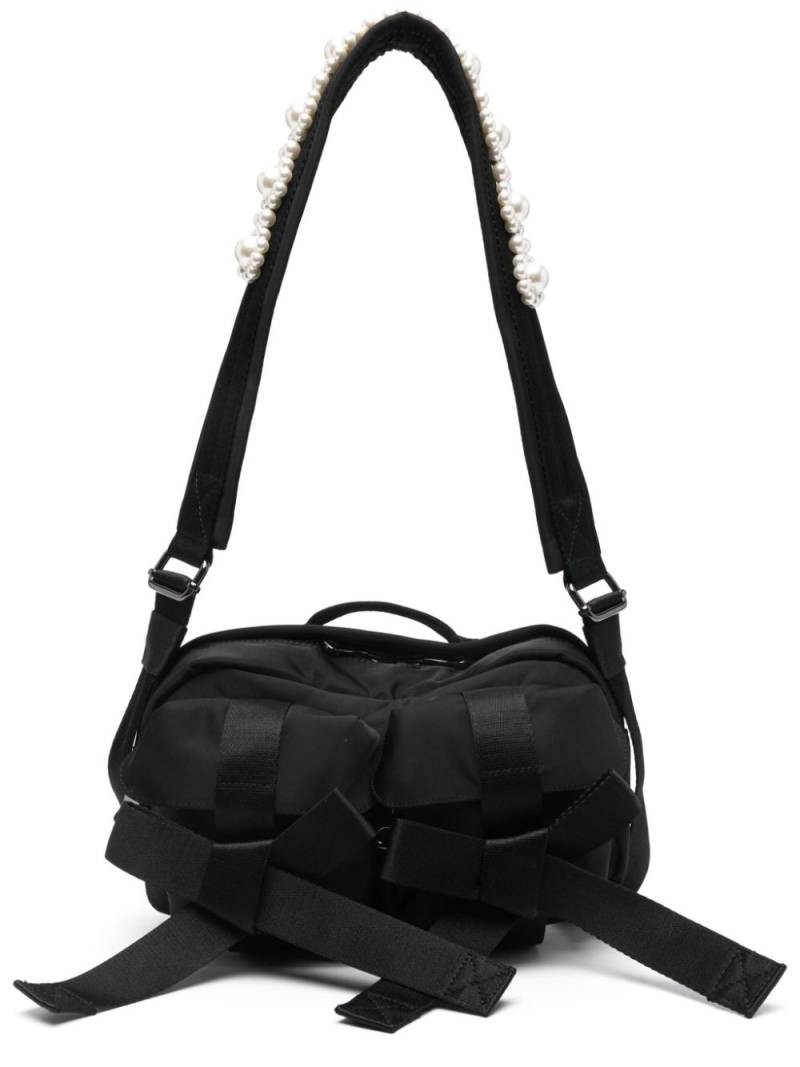 Simone Rocha Classic Bow bow-detail messenger bag - Black von Simone Rocha