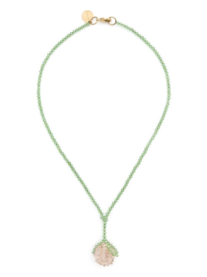 Simone Rocha Cluster Flower crystal necklace - Green von Simone Rocha