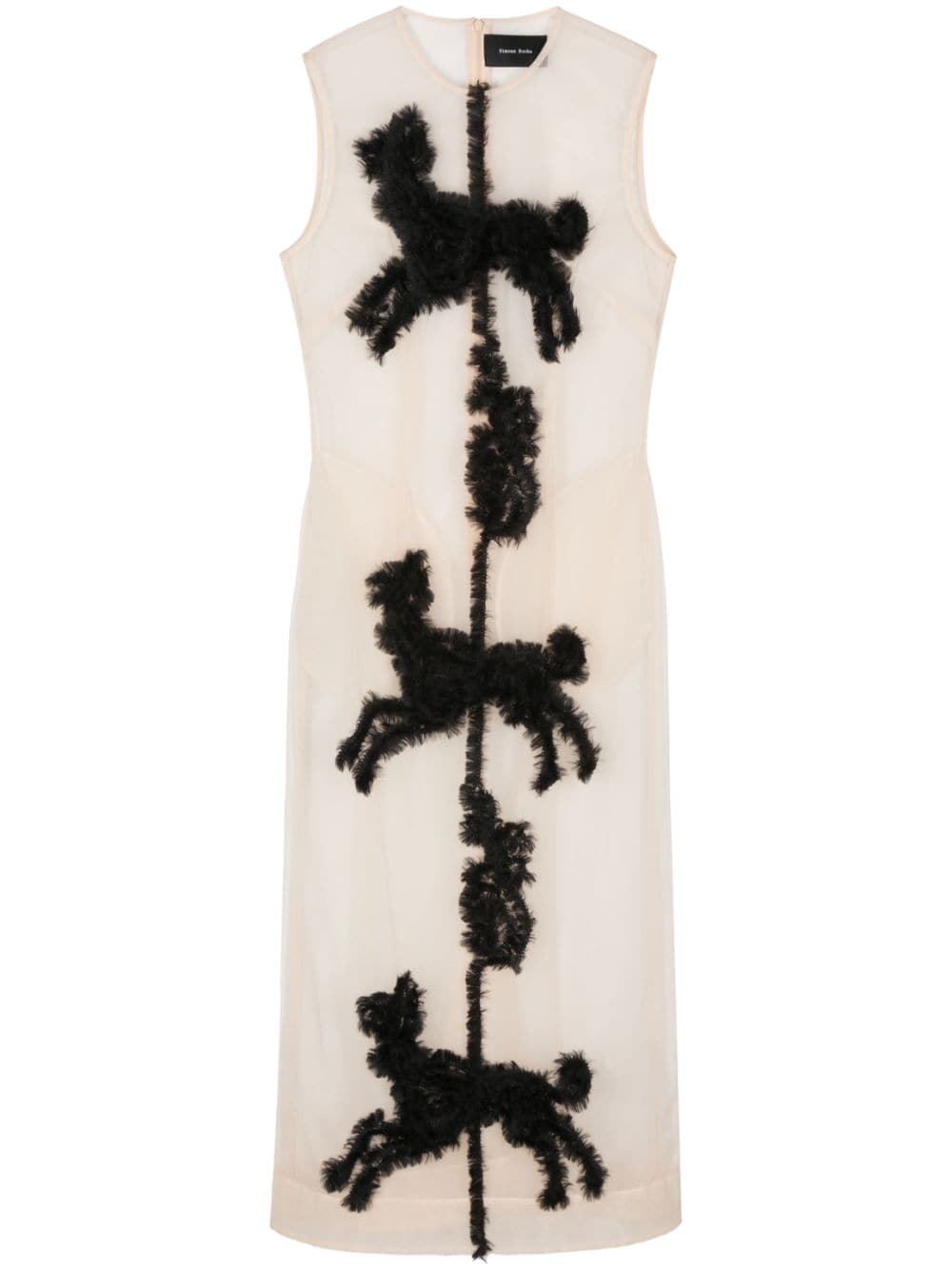 Simone Rocha Creature midi dress - Neutrals von Simone Rocha