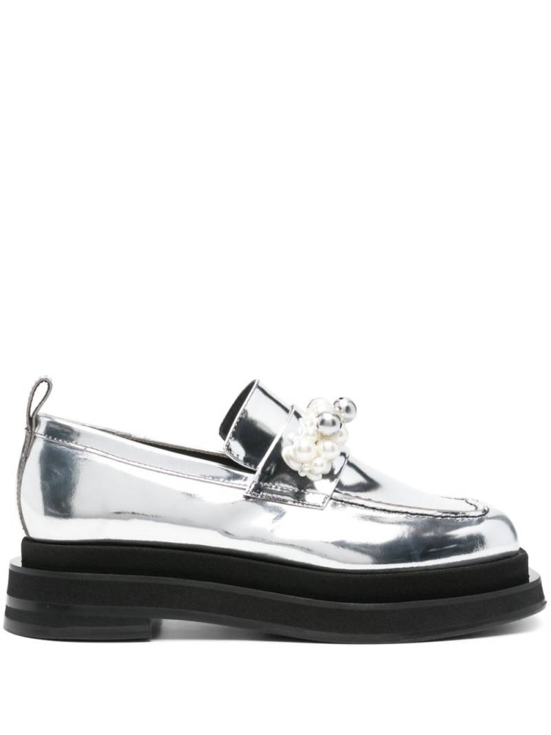 Simone Rocha Heart Toe Platform loafers - Silver von Simone Rocha