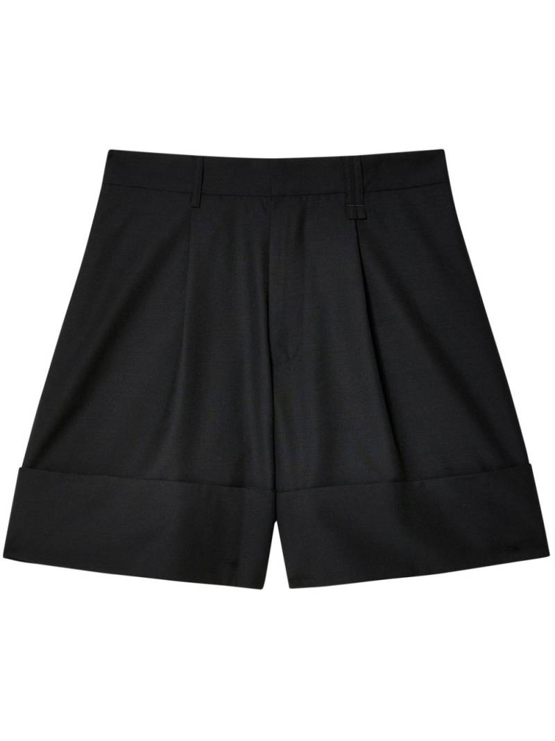 Simone Rocha Sculpted Newsboy tailored shorts - Black von Simone Rocha