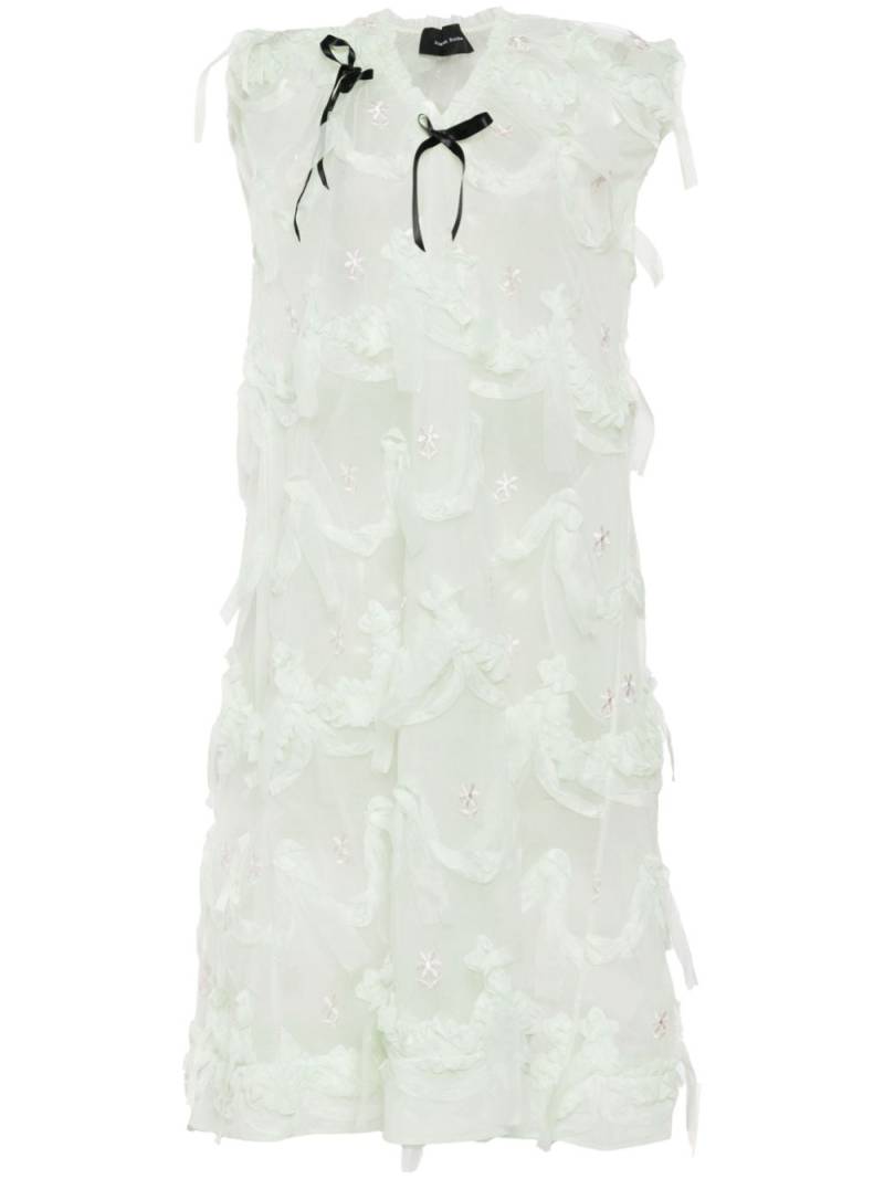 Simone Rocha Shoulder Bite Sack tulle dress - Green von Simone Rocha