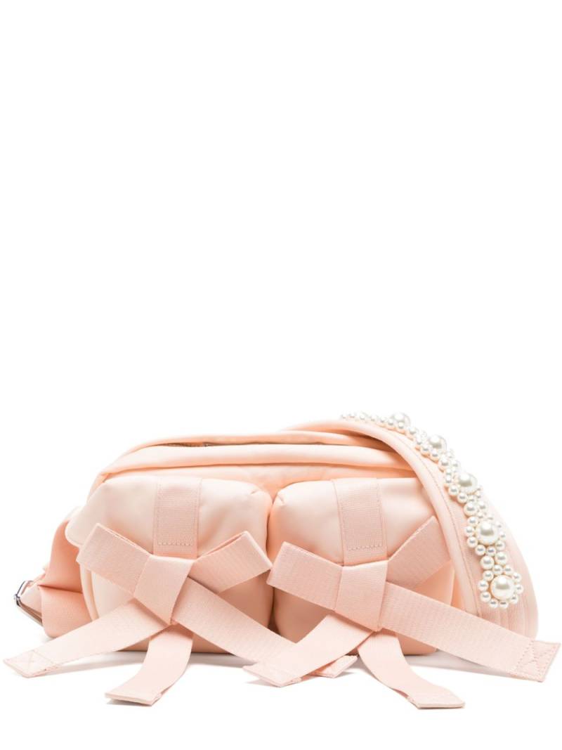 Simone Rocha beaded classic bow crossbody bag - Pink von Simone Rocha