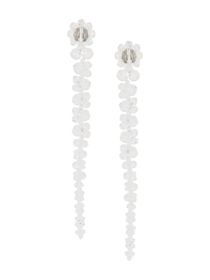 Simone Rocha beaded drop earrings - White von Simone Rocha