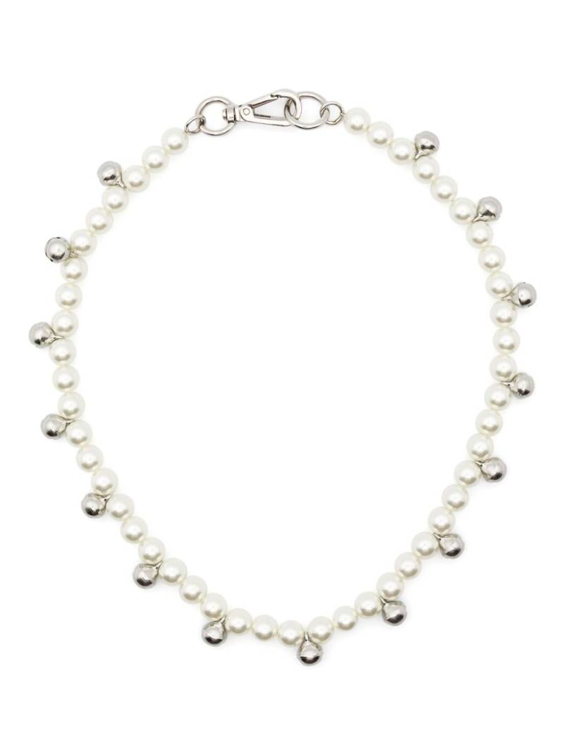 Simone Rocha bell beaded necklace - White von Simone Rocha