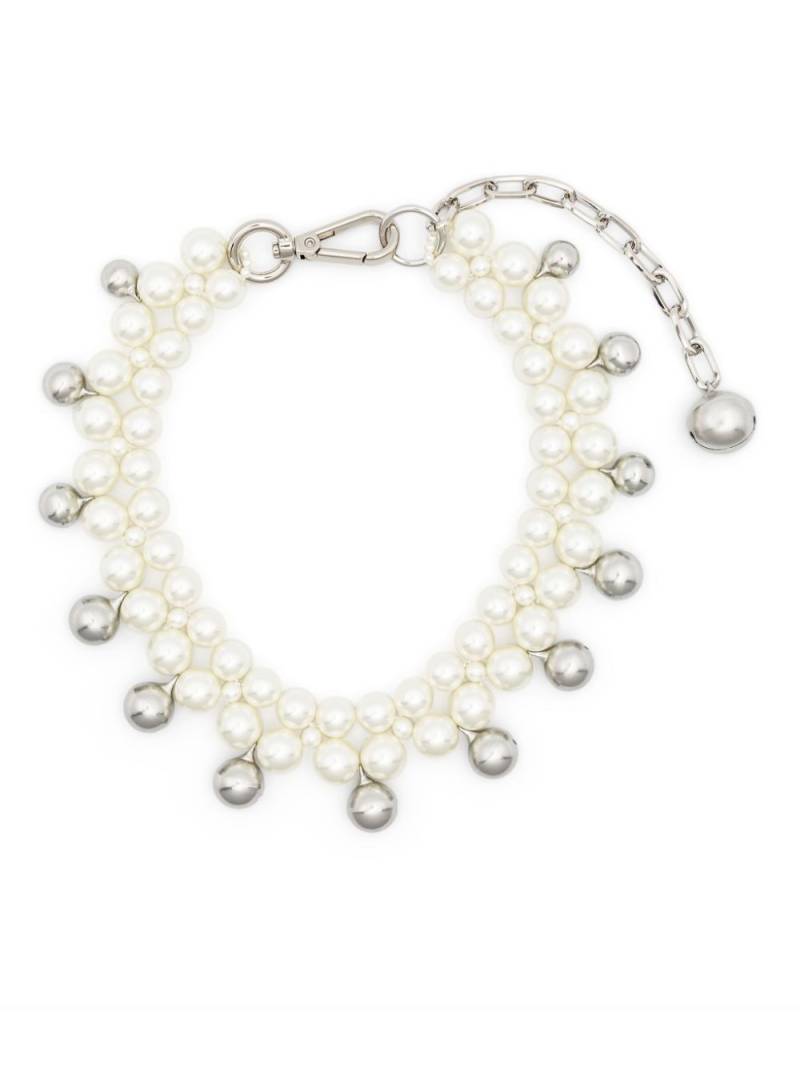 Simone Rocha bell beaded necklace - White von Simone Rocha