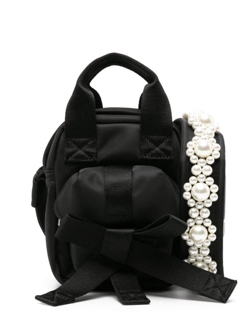 Simone Rocha embellished bow crossbody bag - Black von Simone Rocha