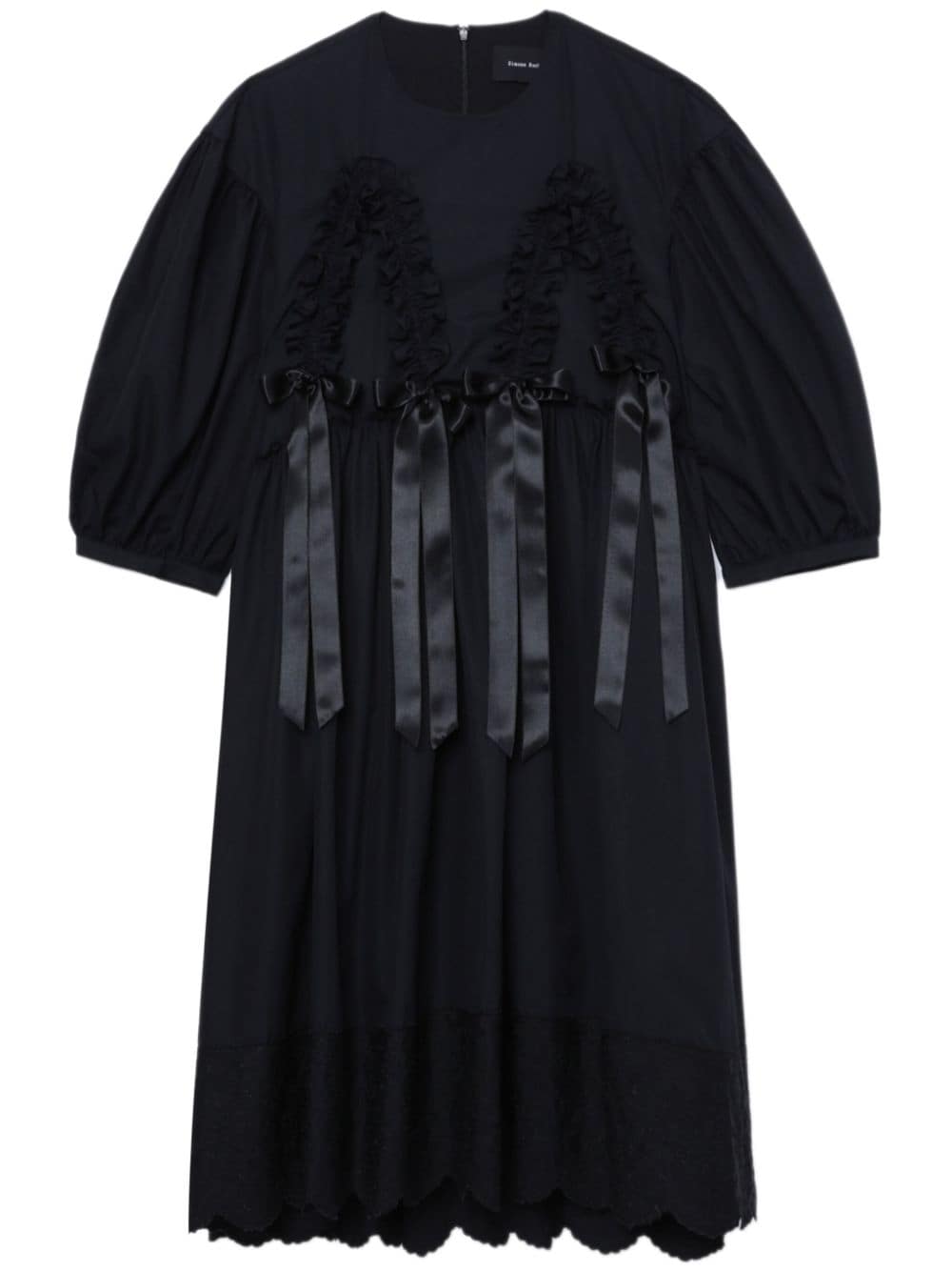 Simone Rocha bow-detail midi dress - Black von Simone Rocha