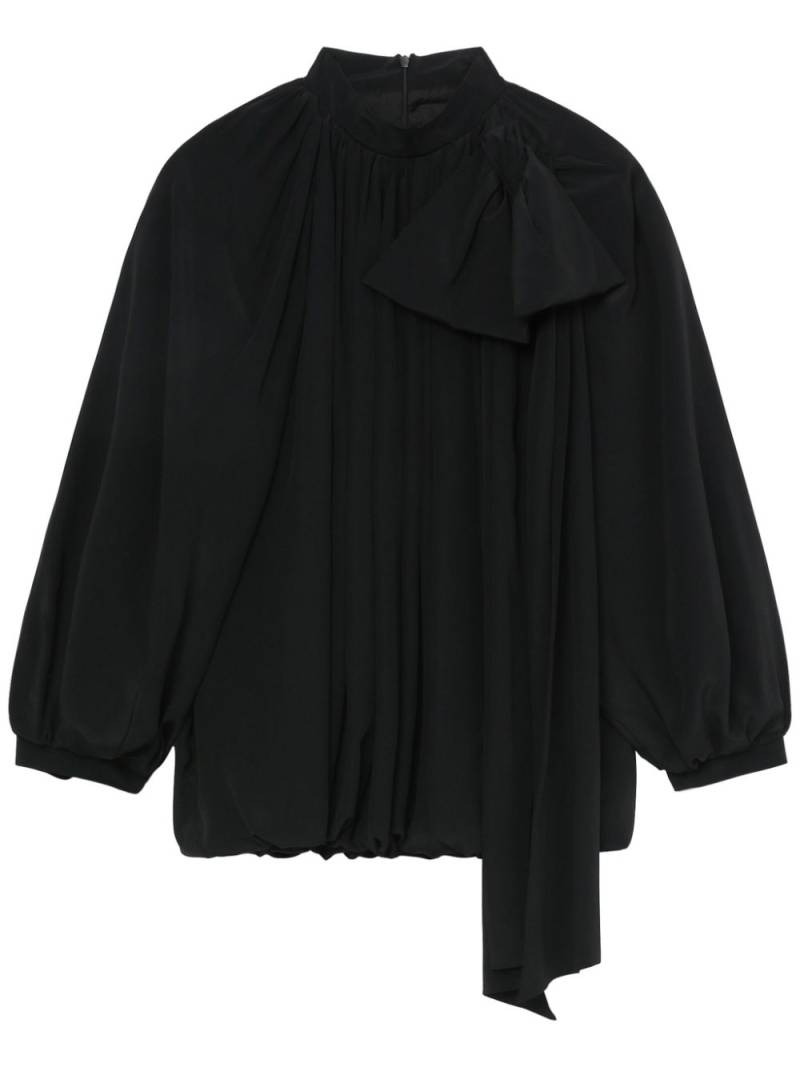 Simone Rocha bow detailing draped blouse - Black von Simone Rocha