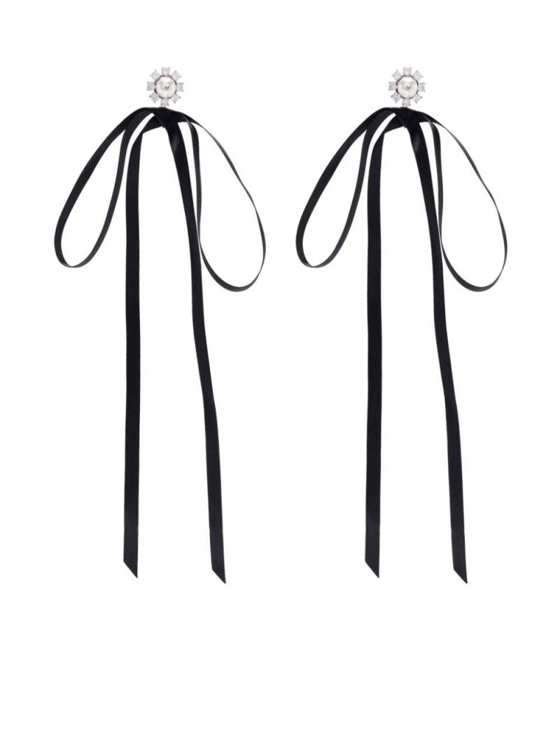 Simone Rocha bow-ribbon earrings - Black von Simone Rocha