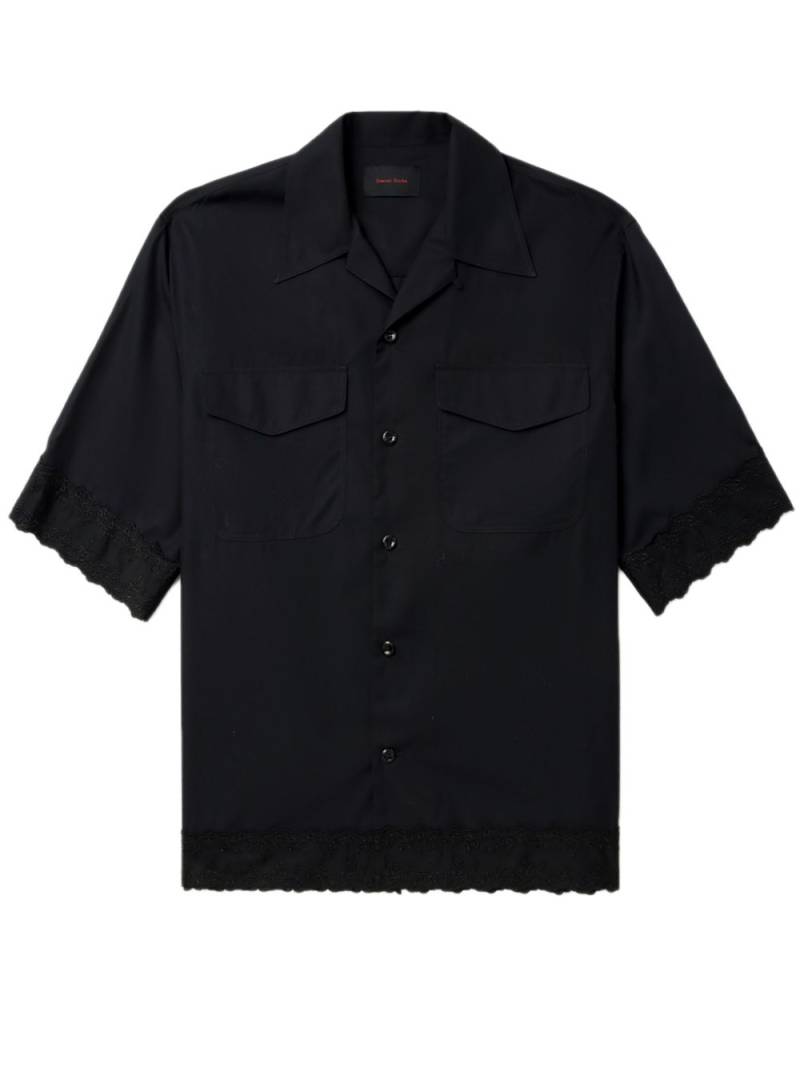 Simone Rocha broderie-anglaise cotton shirt - Black von Simone Rocha