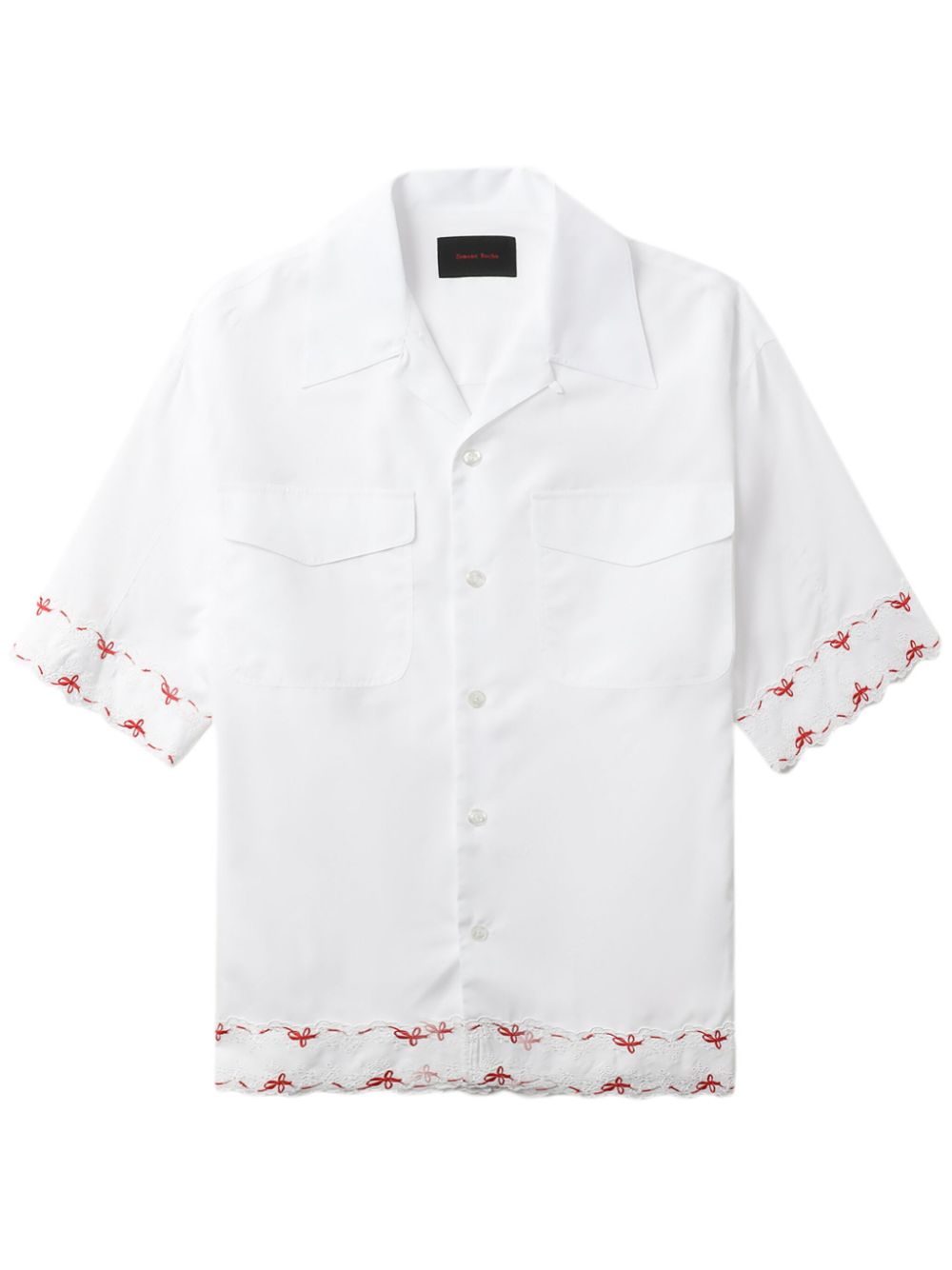 Simone Rocha broderie-anglaise cotton shirt - White von Simone Rocha