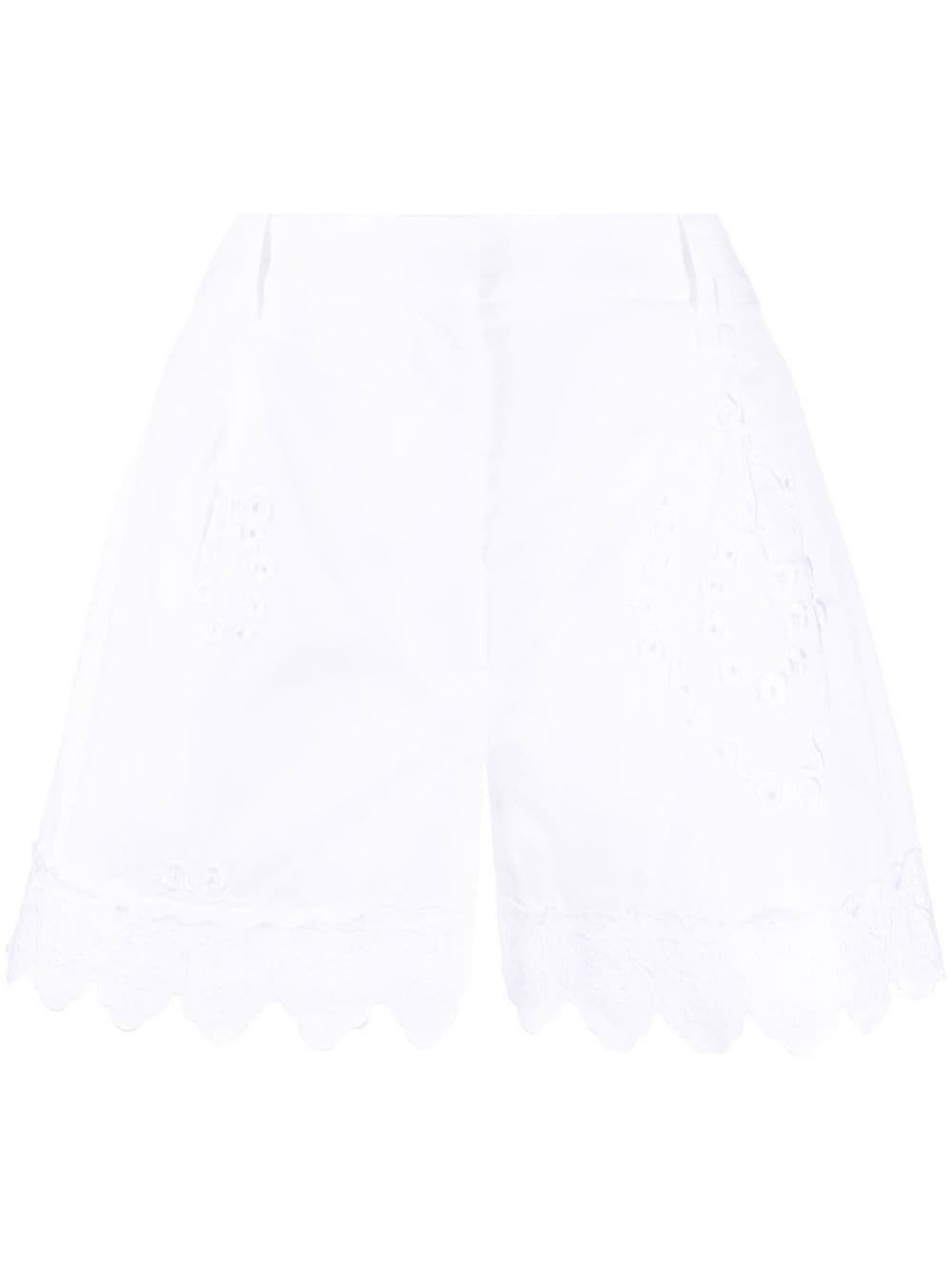 Simone Rocha broderie-anglaise cotton shorts - White von Simone Rocha