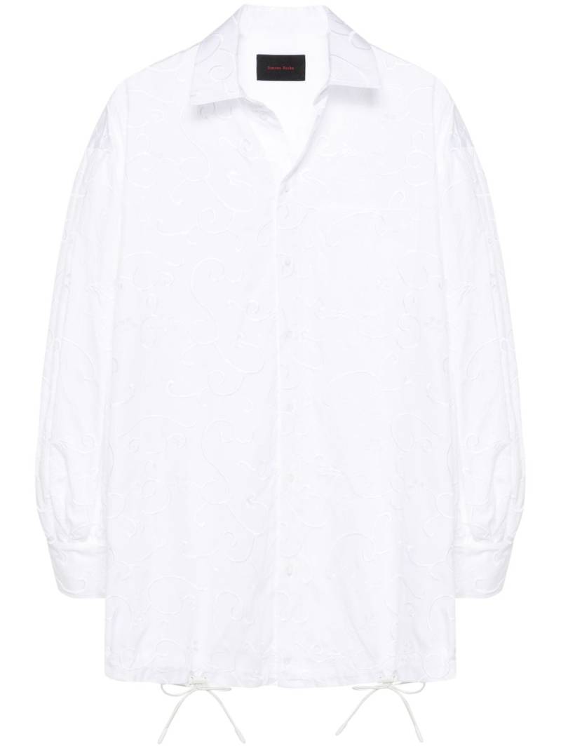 Simone Rocha broderie-anglaise shirt - White von Simone Rocha