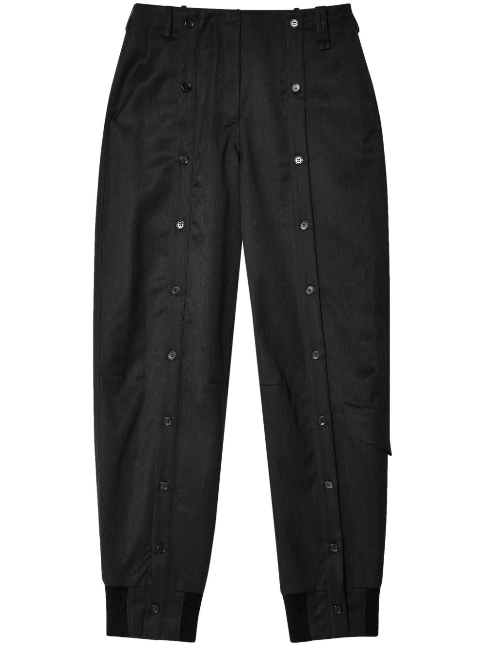 Simone Rocha button placket straight-leg trousers - Black von Simone Rocha