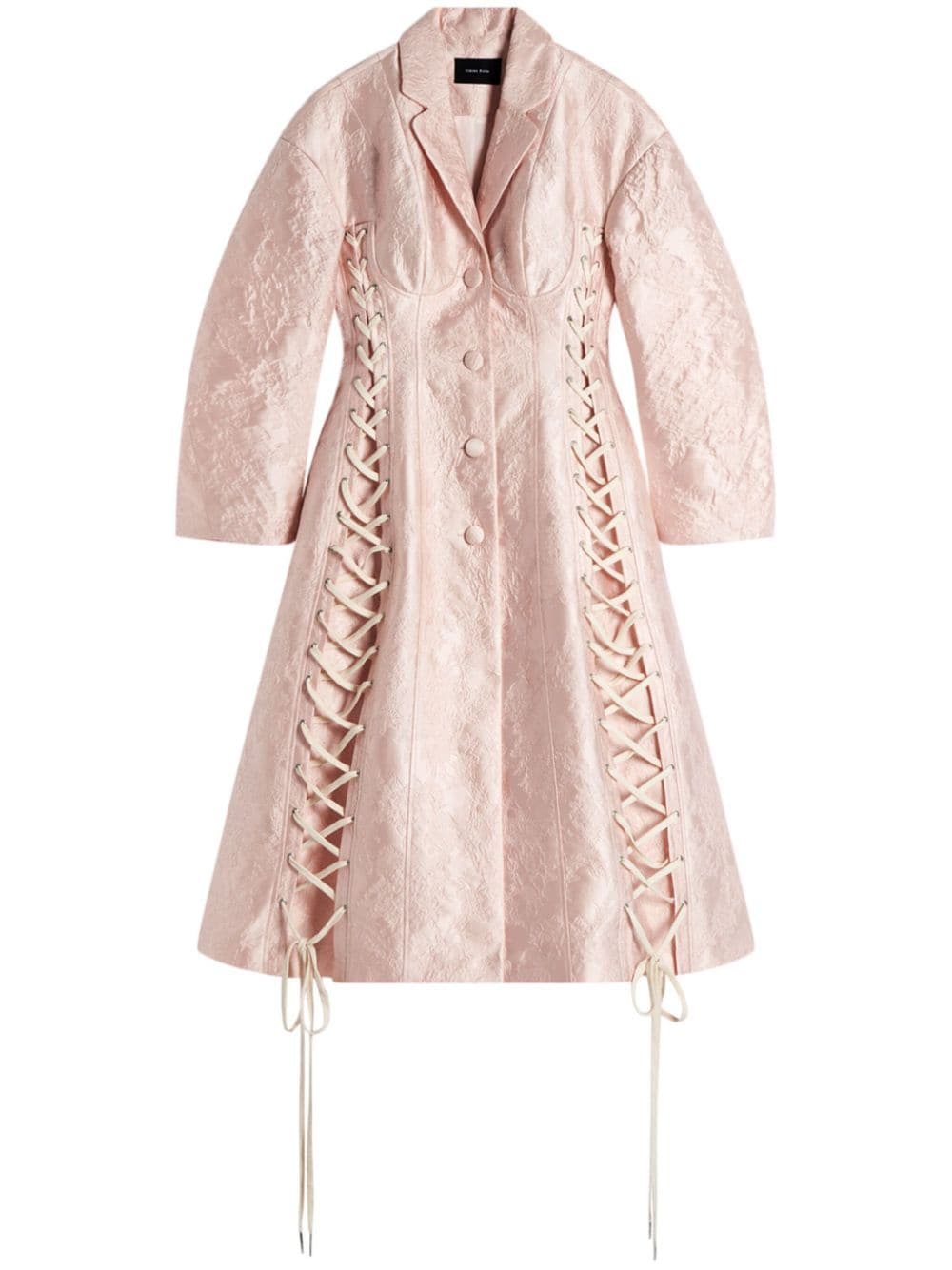 Simone Rocha corset lace-up coat - Pink von Simone Rocha