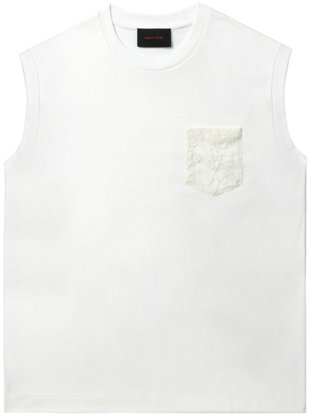 Simone Rocha cotton tank top - White von Simone Rocha