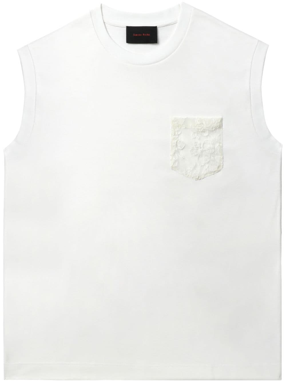 Simone Rocha cotton tank top - White von Simone Rocha