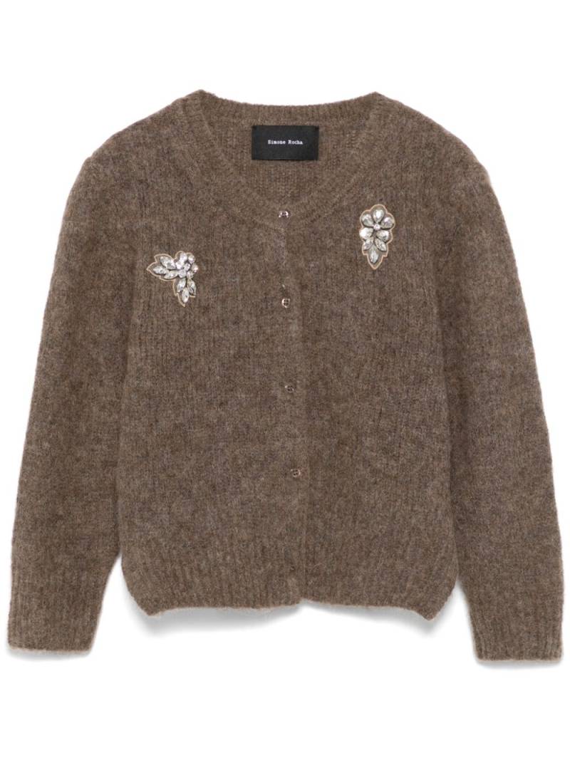 Simone Rocha cropped cardigan - Brown von Simone Rocha