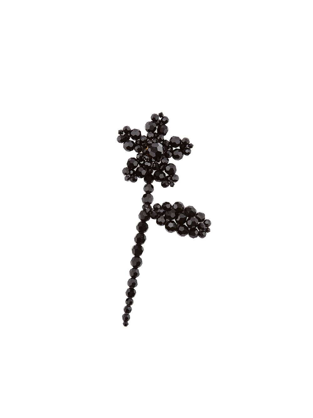 Simone Rocha crystal drop earring - Black von Simone Rocha