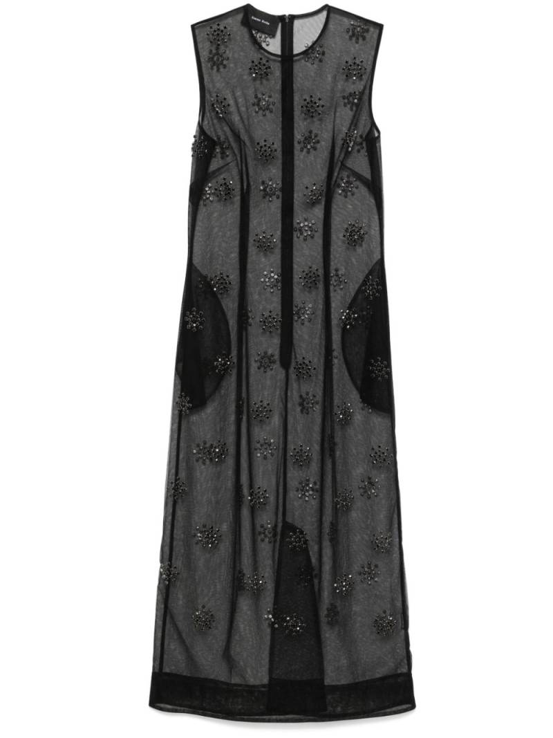 Simone Rocha crystal embellishment midi dress - Black von Simone Rocha