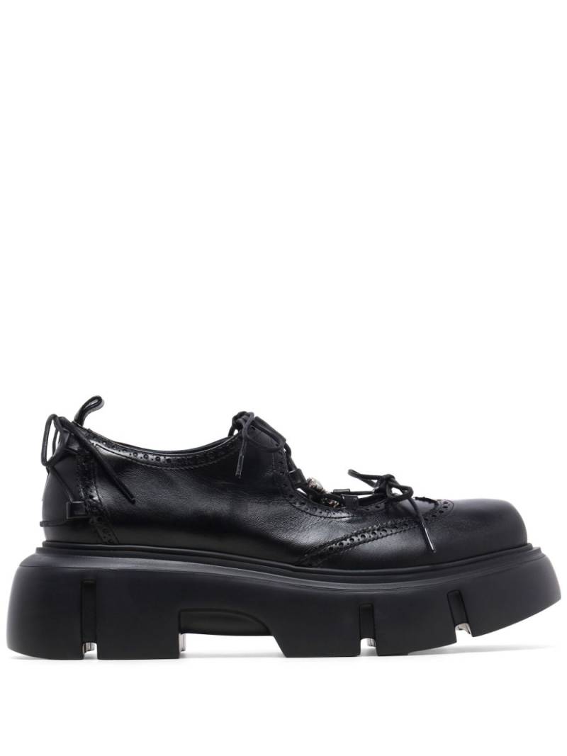 Simone Rocha cut-out leather brogues - Black von Simone Rocha