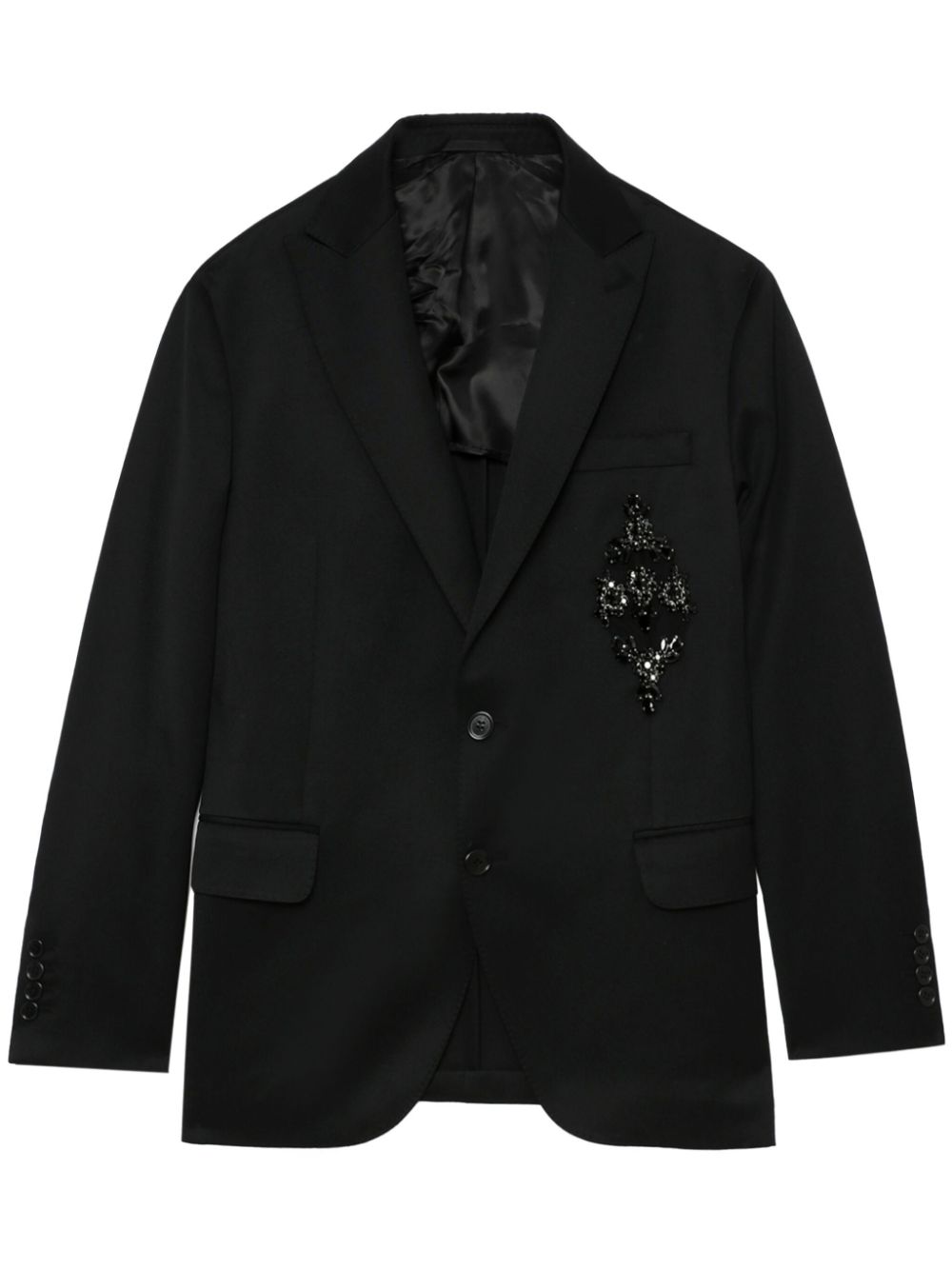 Simone Rocha embellished plunge blazer - Black von Simone Rocha