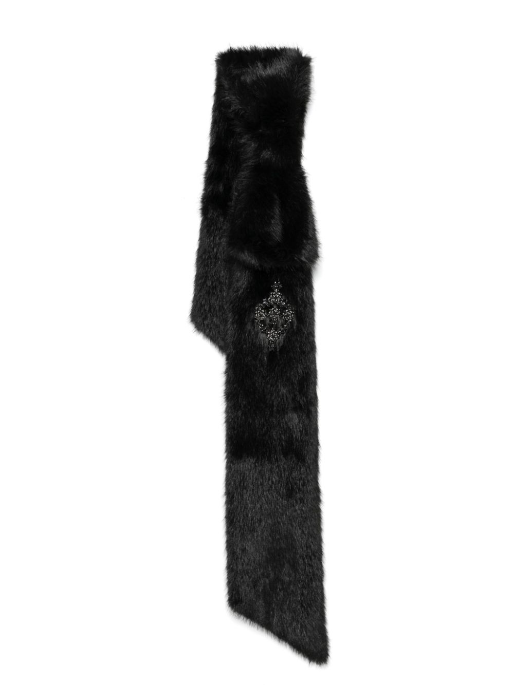 Simone Rocha faux-fur bow scarf - Black von Simone Rocha