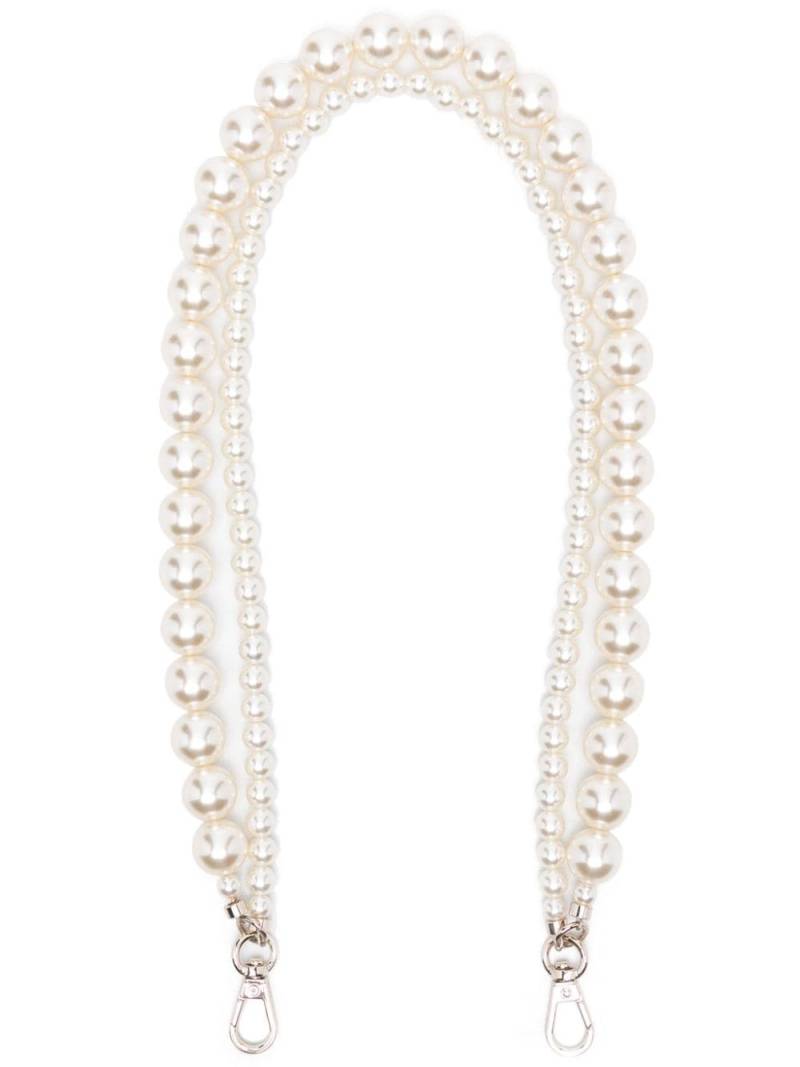 Simone Rocha faux-pearl shoulder strap - White von Simone Rocha