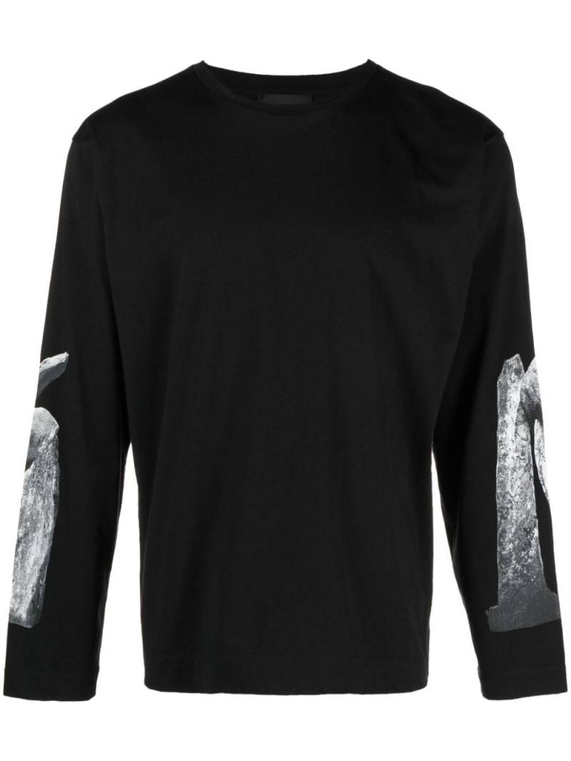 Simone Rocha graphic-print long-sleeve T-shirt - Black von Simone Rocha