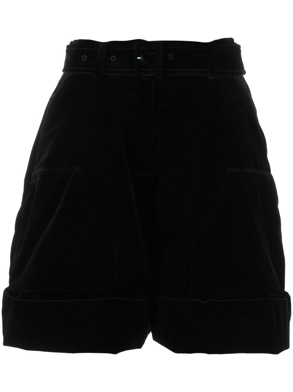 Simone Rocha high-waisted velvet shorts - Black von Simone Rocha