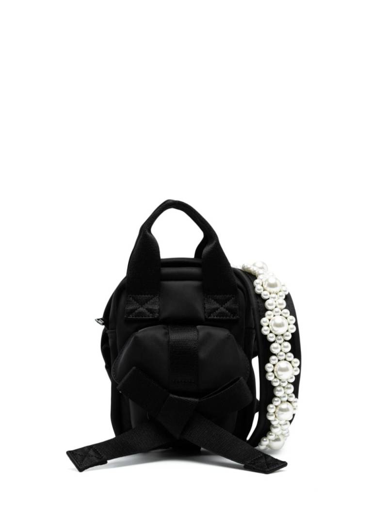 Simone Rocha knot-detail pearl-embellished shoulder bag - Black von Simone Rocha