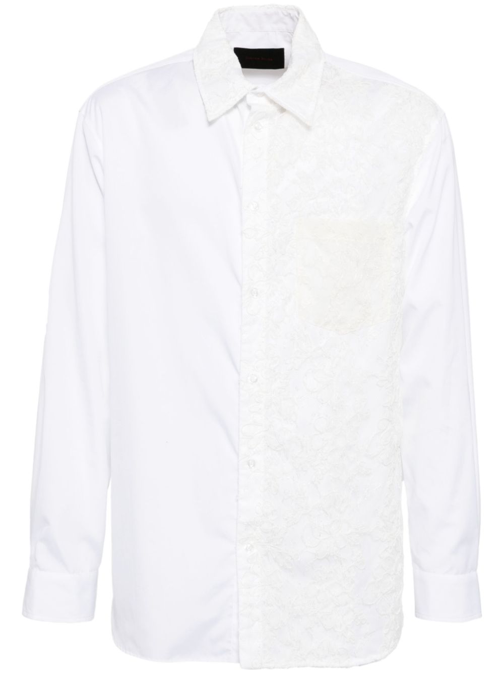 Simone Rocha lace-panelled shirt - White von Simone Rocha