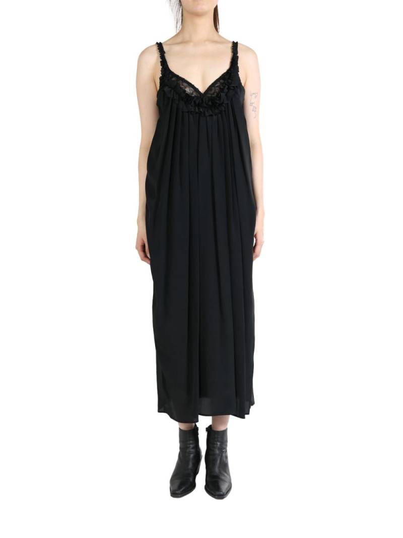 Simone Rocha lace-up satin dress - Black von Simone Rocha