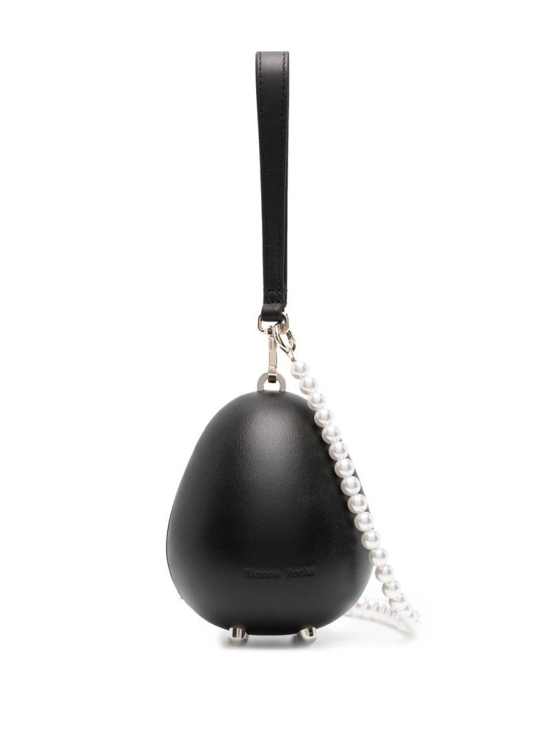 Simone Rocha micro handheld egg bag - Black von Simone Rocha