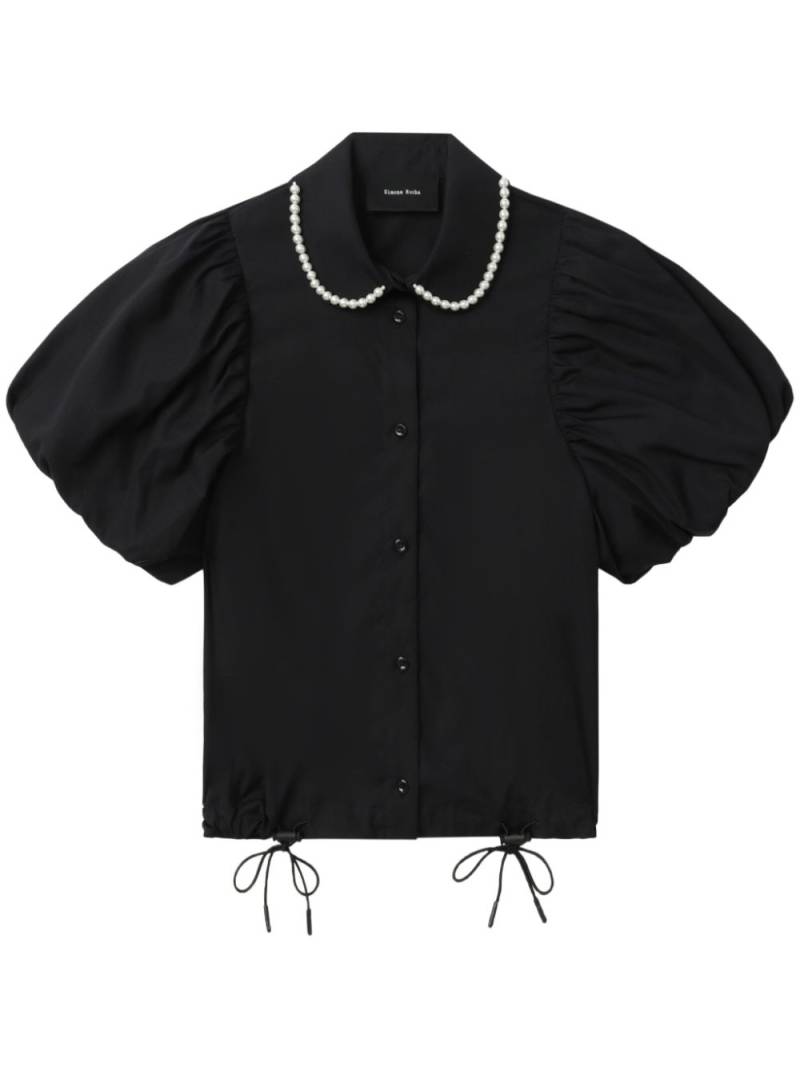 Simone Rocha pearl-embellished shirt - Black von Simone Rocha