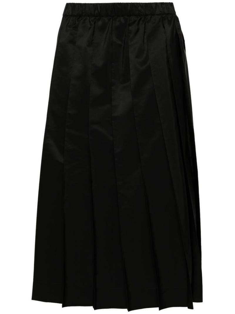 Simone Rocha pleated elasticated waist skirt - Black von Simone Rocha